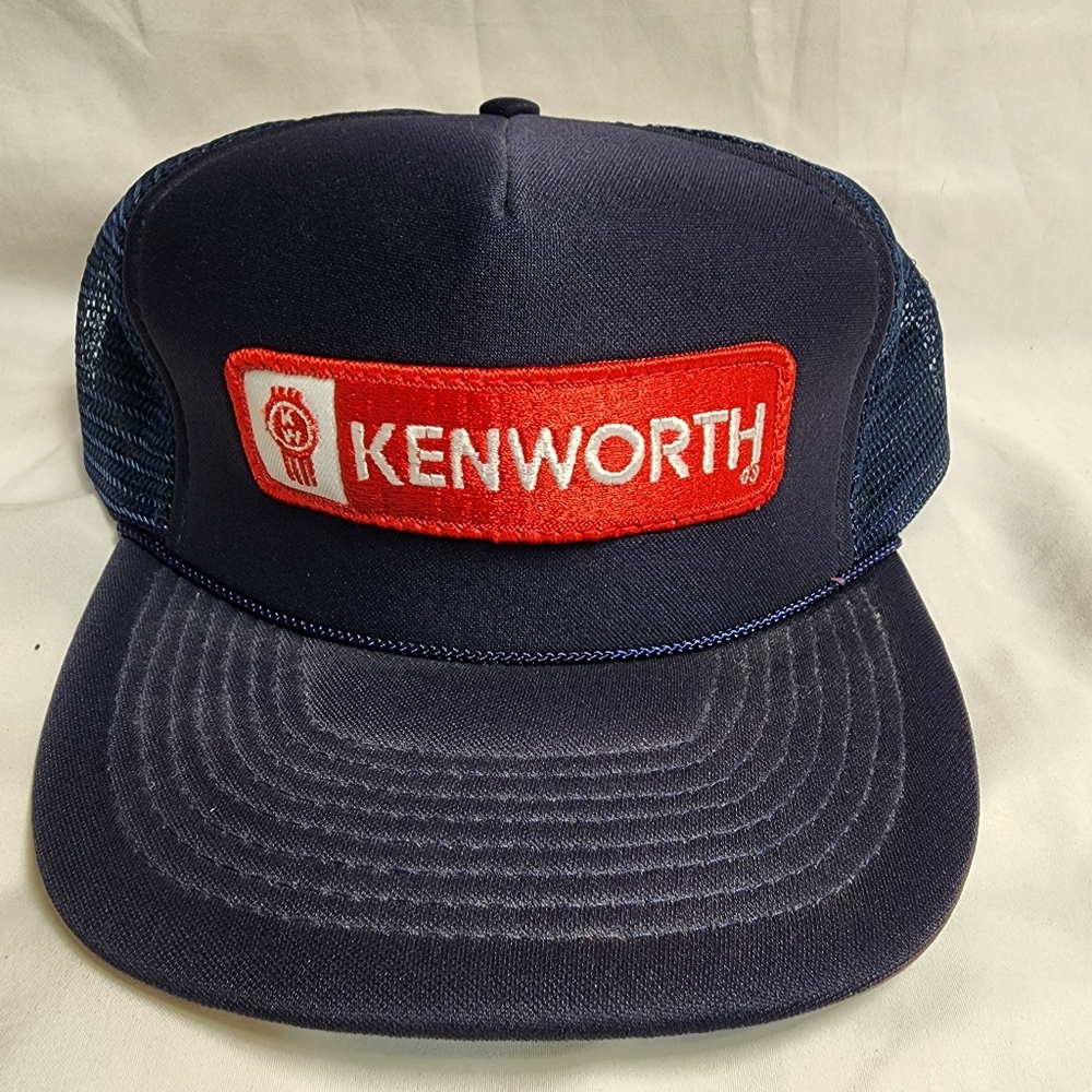 Kenworth Navy and Red Mesh Trucker Hat NWOT